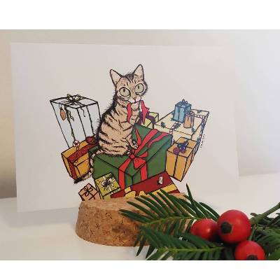 Unwrapping Assistant - Weihnachtliche Postkarte
