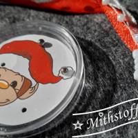Coole Plotterdatei - Weihnachtsaffe - SVG - DXF - Datei - Mithstoff - Äffchen mit Nikolausmütze Bild 4