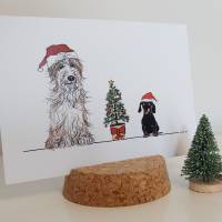 Christmas Dogs - Weihnachtliche Postkarte Bild 1