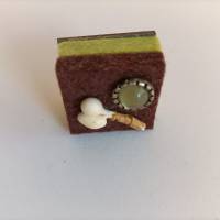 Inchie - Magnete aus Filz grünbraune Farbkombination Magnet Bild 2