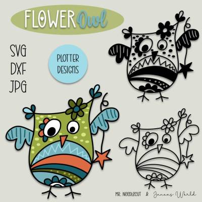 Plotterdatei Janeas World Flowerowl