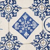 Stoff Meterware Baumwollstoff weiss "Dutch Tile" blau  Kacheln Fliesen Dekostoff Bild 4