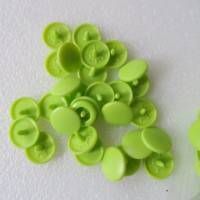 25 Druckknöpfe in apfelgrün grün  nähfrei snaps 12,4 mm T5  B44 Bild 2