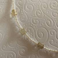 Perlenkette mit Rutilquarz, Zuchtperlen und Edelsteine, Geschenk für Frauen, unisex, Handarbeit aus Bayern Bild 5