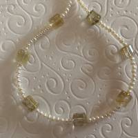 Perlenkette mit Rutilquarz, Zuchtperlen und Edelsteine, Geschenk für Frauen, unisex, Handarbeit aus Bayern Bild 9