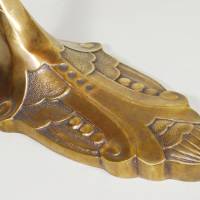 Adler Tischlampe Nr.1 Leuchte Jugendstil 51 cm groß Skulptur Bronze Messing Vögel gold upcycling vintage Bild 8