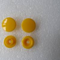 25 Druckknöpfe in Gelb sonnengelb nähfrei snaps 12,4 mm T5  B10 Bild 1