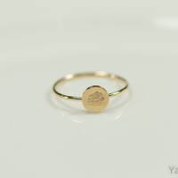 Goldfilled Ring mit Geburtsblume, floraler Ring, Blumenring Bild 1