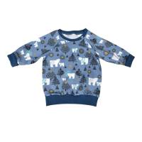 Baby Komplett-Set Langarmshirt + Pumphose + Beanie + Tuch + Knotenmütze Jungen "Eisbären" Gr. 56 SOFORTKAUF Bild 5