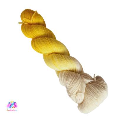 Balance, handgefärbt, plastikfrei, Farbe:Zitronen-Sahne-Bonbon, 4fädig, 100 g Strang