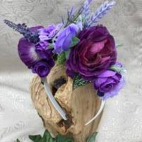 Blumen Haarschmuck - Haarreifen mit Kunstblumen Bild 4