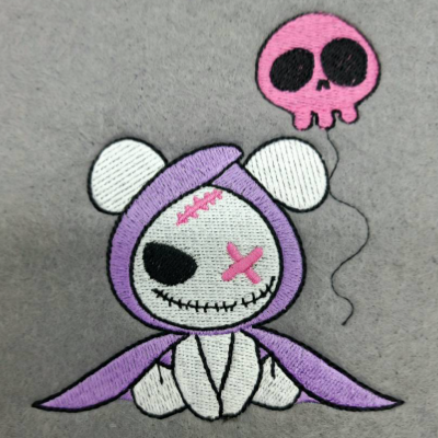 Stickdatei "Voodoo Bunny" als ITH Schlüsselanhänger und Vollstick für den 10x10cm Rahmen