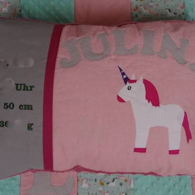 Dekokissen, Geburtskissen, Sofakissen, Namenskissen, Kuschelkissen, bestickt, personalisiert