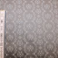 14,30 EUR/m Dirndl-Stoff Ornamente Blumen weiß auf grau Baumwollsatin Bild 9