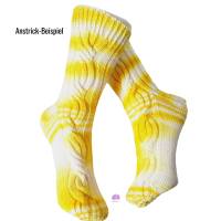 High Twist, handgefärbte Socken- und Tuchwolle Edition Sockolores, "Zitronen-Sahne-Bonbon", 4fädig, 100 g Strang Bild 2