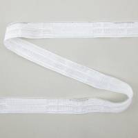 Gardinen-Faltenband, 32mm breit, 4 Falten, 7cm Abstand, Zugabe 270 %, weiß Meterware, 1 Meter Bild 3