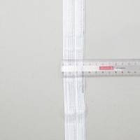Gardinen-Faltenband, 32mm breit, 4 Falten, 7cm Abstand, Zugabe 270 %, weiß Meterware, 1 Meter Bild 4