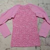 Langarmshirt Gr. 122 schmal Lace Spitzenoptik rosa Jersey Bild 2