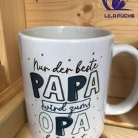 Tasse "beste Papa wird zum Opa befördert" Bild 1