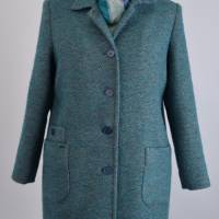 Damen Mantel in Petrol/Türkis/Blau Farbe Bild 1