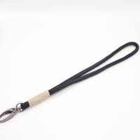 Schlüsselanhänger Tau (25 cm), personalisierbar in Wunschfarben, Schlüsselband für das Handgelenk Bild 1