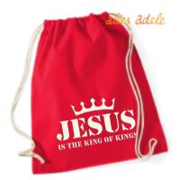 Turnbeutel "Jesus King of Kings" -- Geschenk für Taufe, Konfirmation,... Bild 1