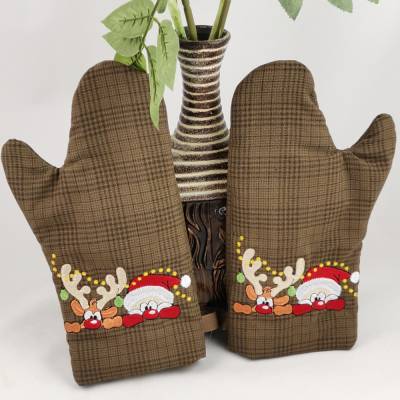 Ofenhandschuhe Weihnachtsmann