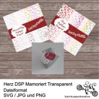 Digitalpapier Herz DSP Mamoriert Transparent Bild 1