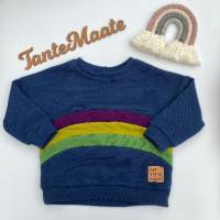Sweatshirt aus Merinowolle | Pullover | Gr.  52 bis 152 | Pullover | Merinowollpullover | mit Regenbogen beidseitig Bild 1