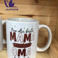 Tasse "beste Mama wird zur Oma befördert" Bild 1