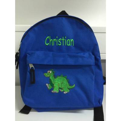 Kinder Rucksack + Motiv Dinosaurier ( Nr. 11 ) + Name