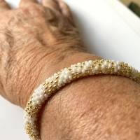 Schmuckset Halskette und Armband "Mäander in gold" Bild 5