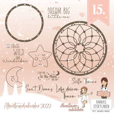 Süße Träume Traumfänger Plotterdateien - inkl. Digistamps