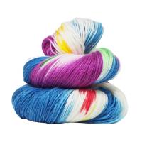 High Twist, handgefärbte Socken- und Tuchwolle, 4fädig, Farbe: Lebensfreude, 100 g Strang Bild 2