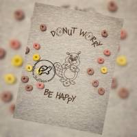 Plotterdatei Biber donut worry - Be happy Bild 3