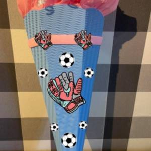 Bastelset für Schultüte Zuckertüte Fußballhandschuhe Verschiedene Farben Bild 5