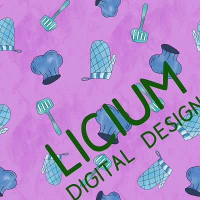 Endlosmuster für Stoffe - Patterndesign - Nahtlosmuster -digitale Datei -Kochmütze, Wender und Handschuh- Farbe 011  png