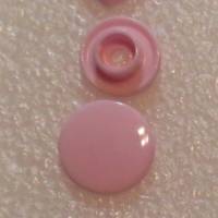 24 Druckknöpfe Herzchen in altrosa rosa  nähfrei snaps 12,4 mm T5  B18 Bild 2