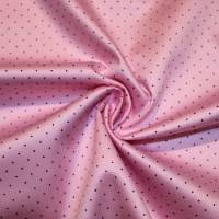 14,30 EUR/m Dirndl-Stoff Punkte schwarz auf rosa 1mm Baumwollsatin Bild 1