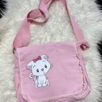 Kindergarten Tasche Katze - personalisierbar mit Namen - Umhängetasche für Kinder - Unikat Bild 7
