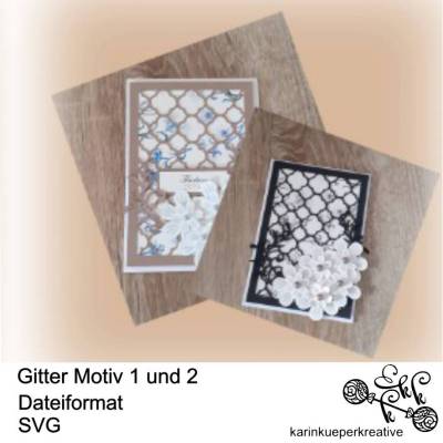 Plotterdatei Gitter Motive 1 und 2