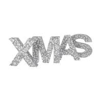 Schriftzug XMAS Weihnachten Papp Buchstaben DoodleArt zum Ausmalen 15 cm Höhe Bild 1