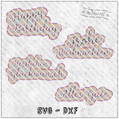Coole Plotterdatei - papieraufleger - Caketopper - SVG - DXF - Datei - Mithstoff - Weihnachten - Geburtstag