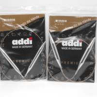 addi Rundstricknadel 12 / 15 mm - 80 cm nickelfreie Stricknadeln mit Messingspitzen und hochflexiblem Kunststoffseil Bild 1