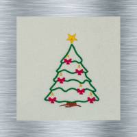 Stickdatei Weihnachtsbaum - 13 x 18 cm Rahmen - weihnachtliche Stickmotive, digitale Stickdatei, Nadelmalerei Bild 1