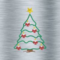 Stickdatei Weihnachtsbaum - 13 x 18 cm Rahmen - weihnachtliche Stickmotive, digitale Stickdatei, Nadelmalerei Bild 2