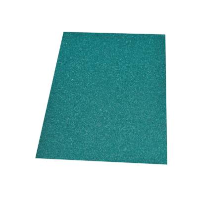 Moosgummi glitter türkis Platte