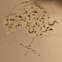 Halskette mit Zuchtperlen-''Nest'' in weiß Bild 3