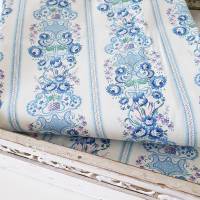 Vintage Bettbezug Deckenbezug, sehr seltenes Muster, Rosen Blumen, blau weiß Bauernstoff Wäschestoff Landhaus, unbenutzt Bild 1