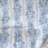 Vintage Bettbezug Deckenbezug, sehr seltenes Muster, Rosen Blumen, blau weiß Bauernstoff Wäschestoff Landhaus, unbenutzt Bild 3